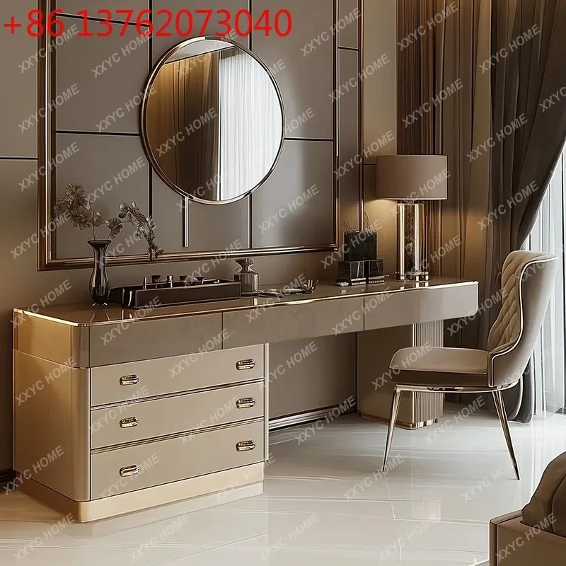 A Full Set Wooden Vanity Table - đánh giá và giá Beauty Makeup Vanity Set