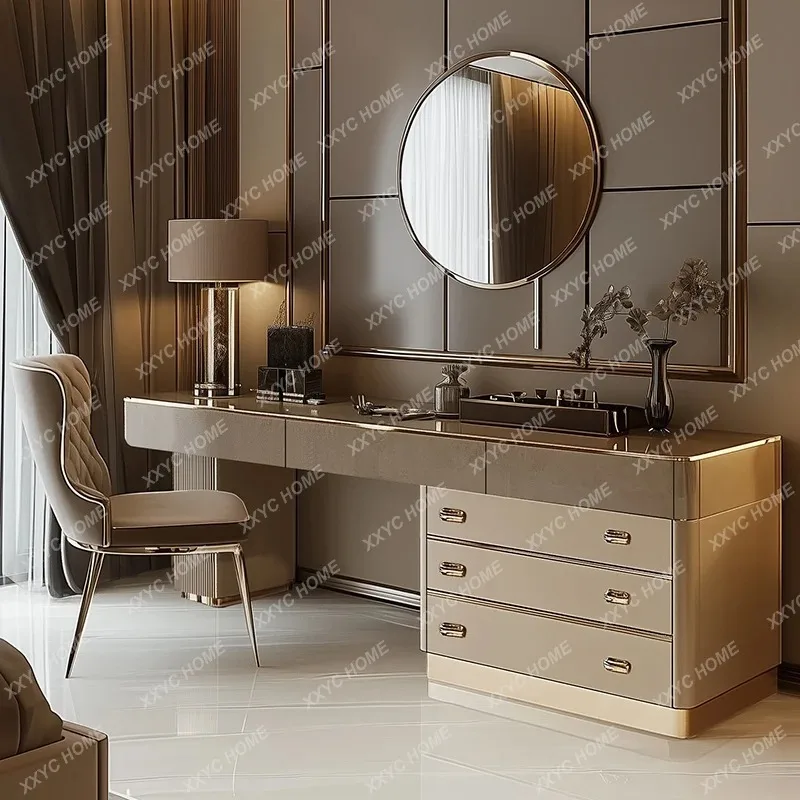 A Full Set Wooden Vanity Table - đánh giá và giá Beauty Makeup Vanity Set