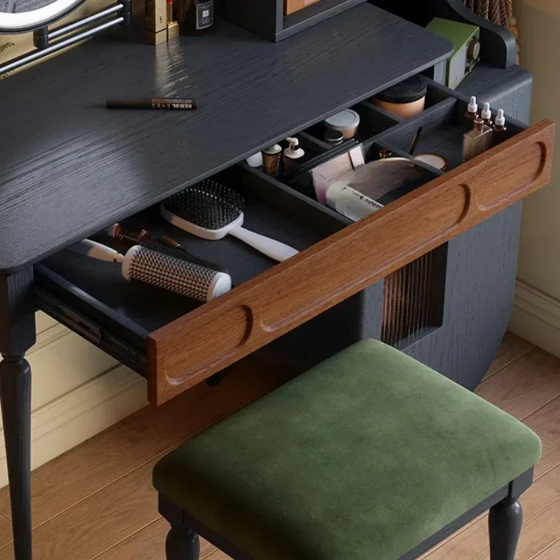 +Organizer Black Vanity Table  - đánh giá và giá Beauty Makeup Vanity Set