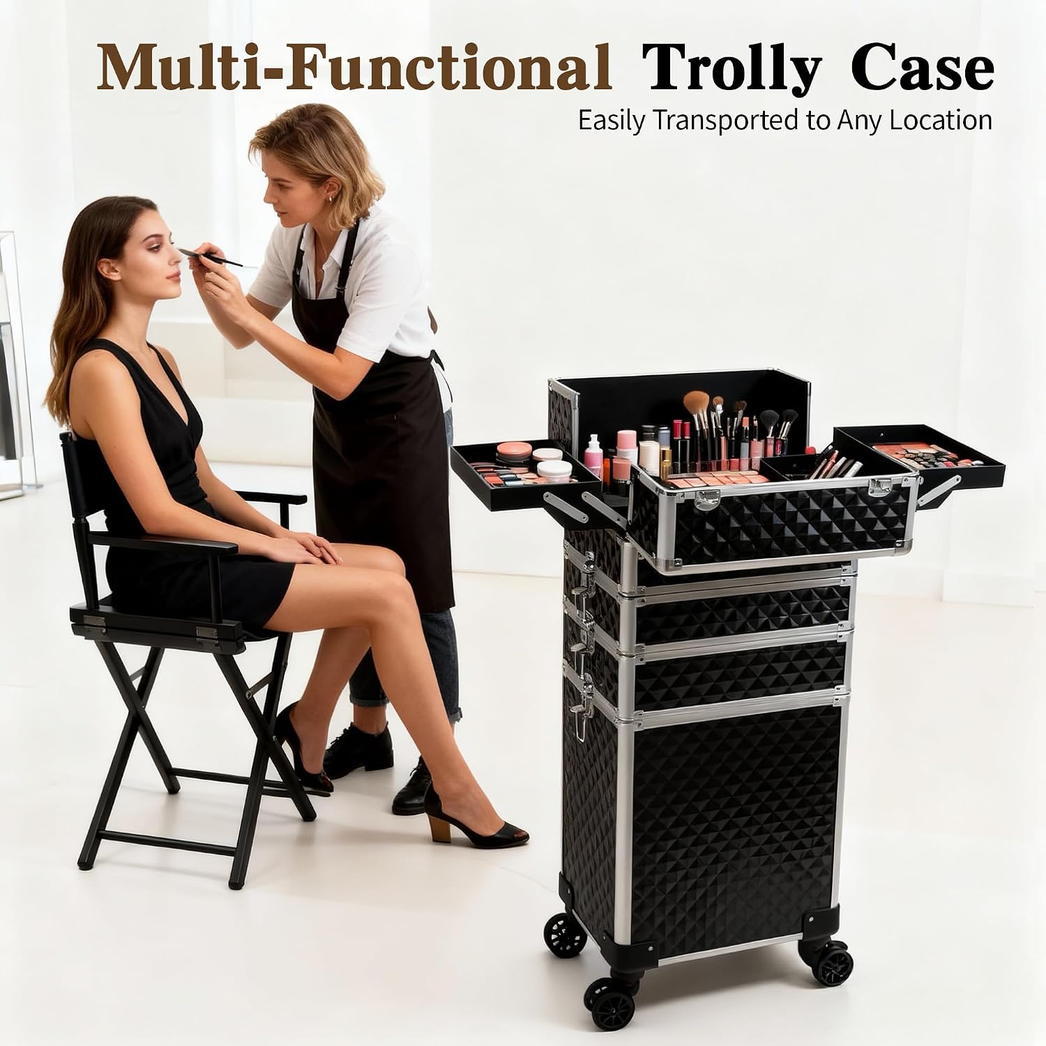 Rolling Makeup Train Case, Cos - đánh giá và giá Beauty & Makeup Katia Di Paola