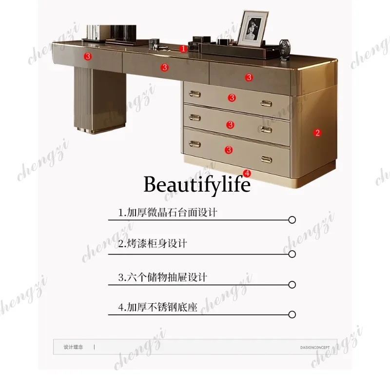 E182 Full Set Wooden Vanity Ta - đánh giá và giá Beauty Makeup Vanity Set