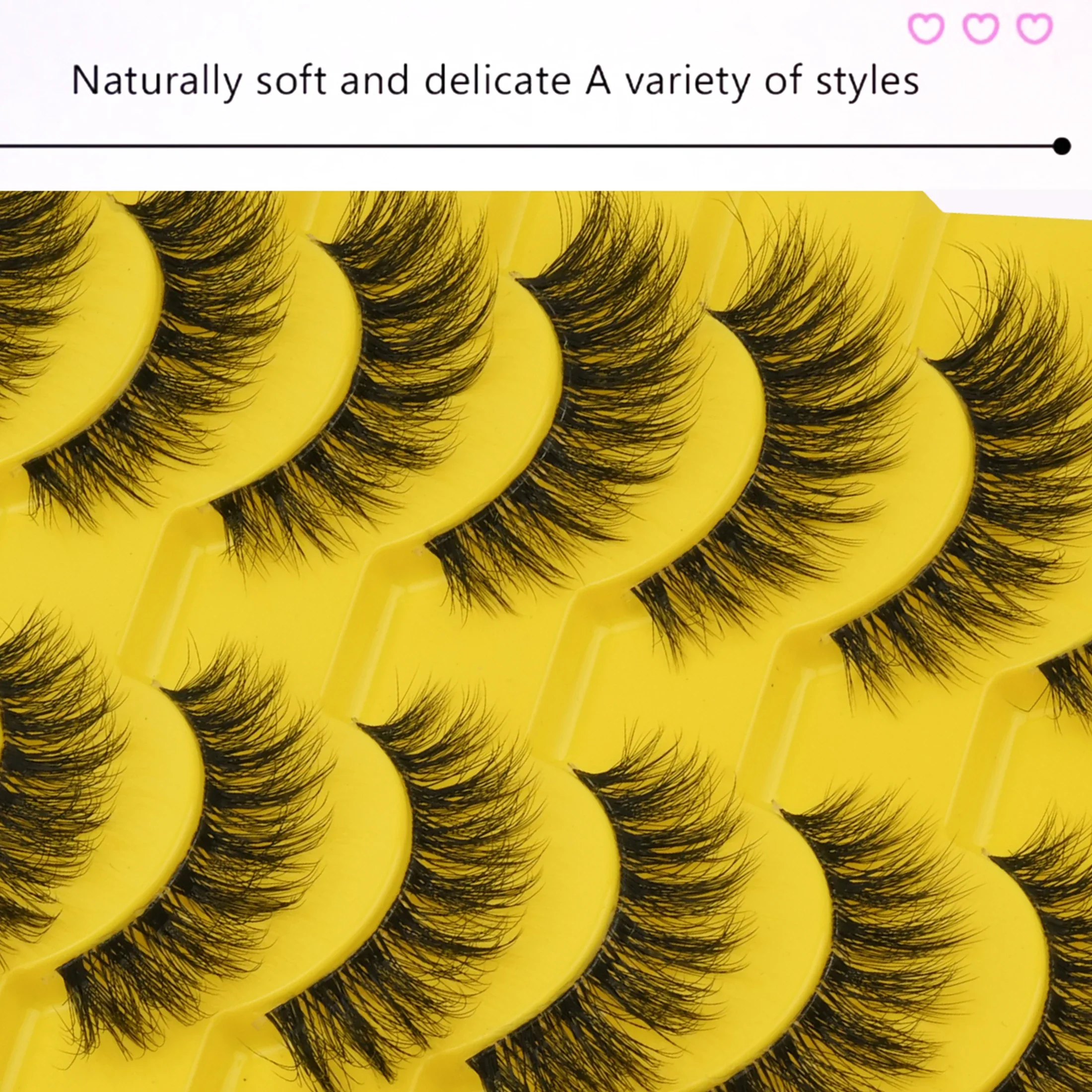 5 Pairs Messy Fluffy Strip Fal - đánh giá và giá Beauty Makeup Women