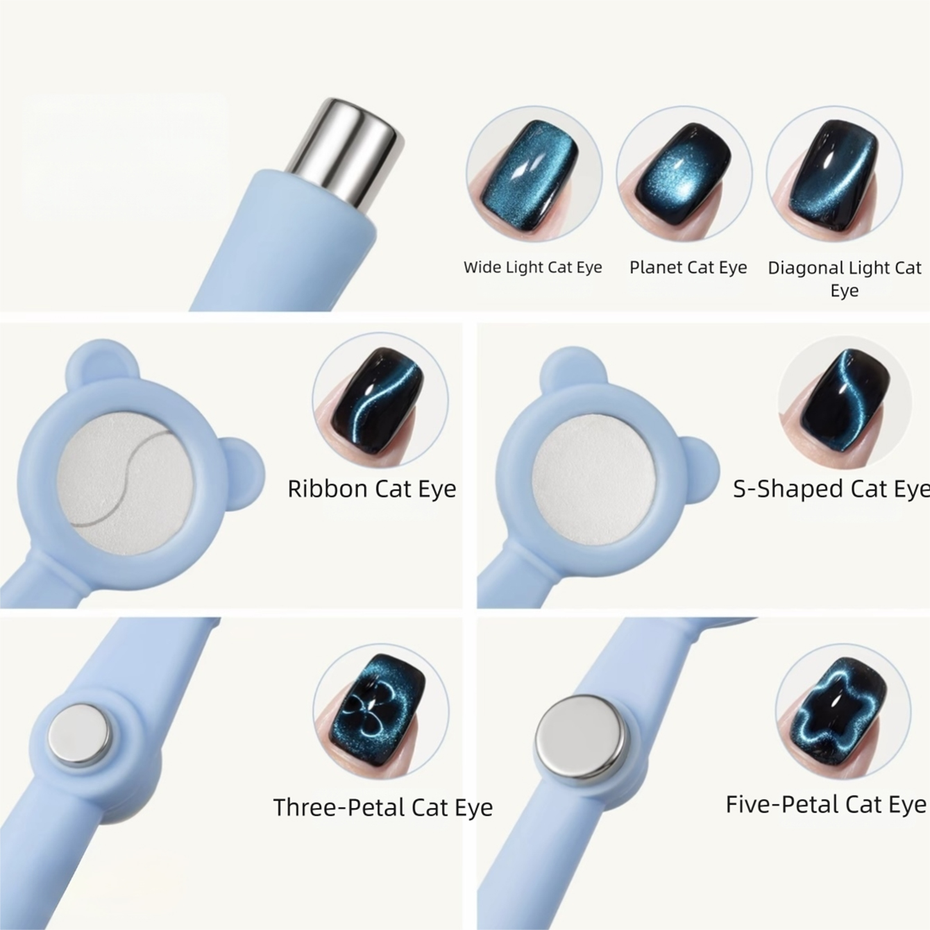 7 In 1 Cat Eye Nail Art Magnet - đánh giá và giá Contour Palette Stick