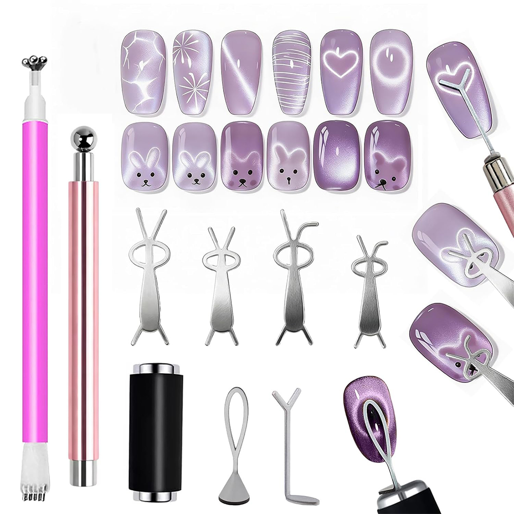 10Pcs Cat Eye Nail Magnet Set  - đánh giá và giá Contour Palette Stick