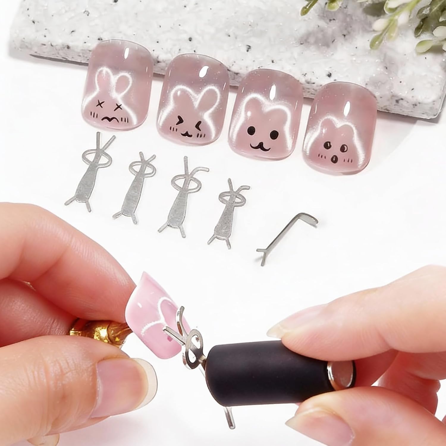10Pcs Cat Eye Nail Magnet Set  - đánh giá và giá Contour Palette Stick
