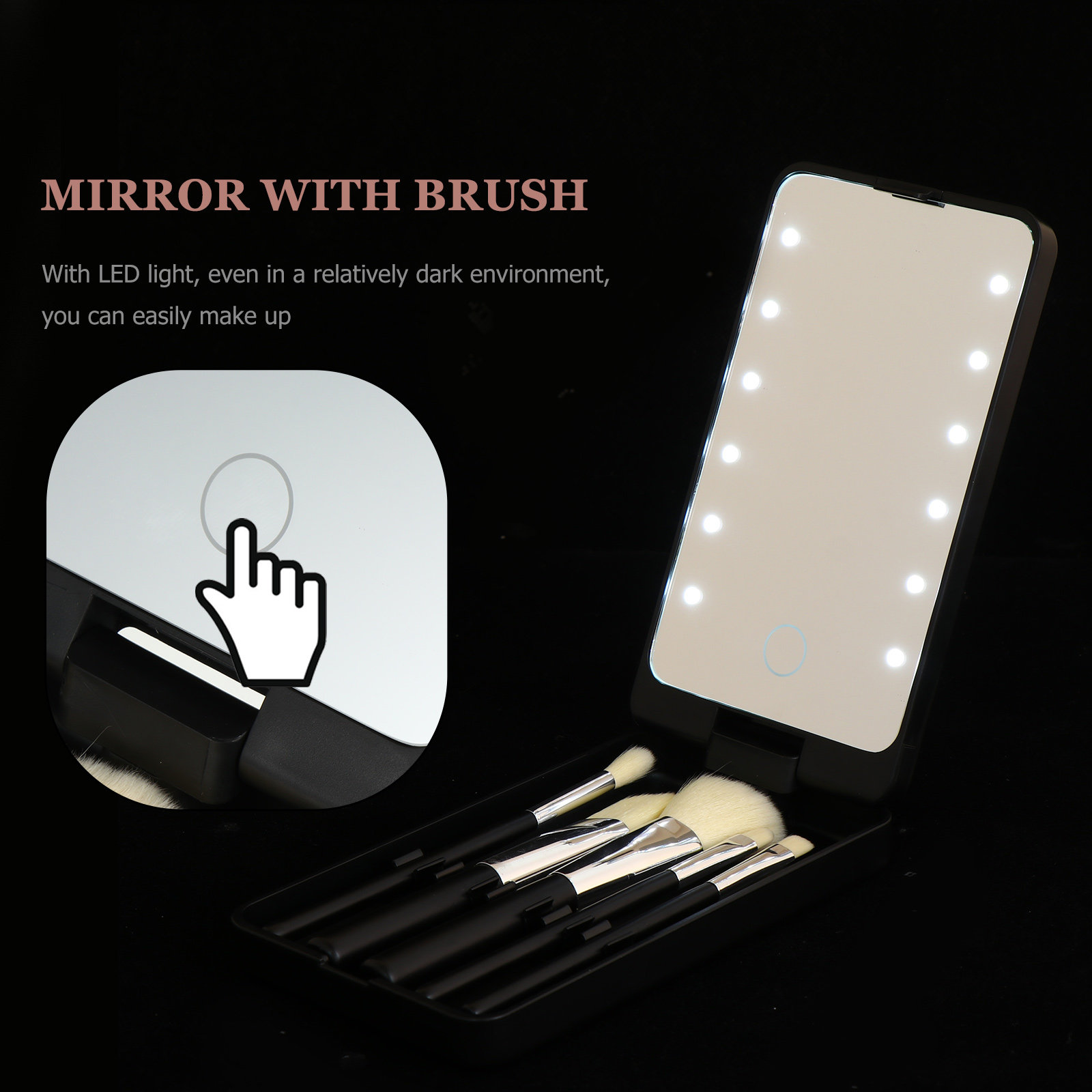 5Pcs LED Light Makeup Mirror S - đánh giá và giá Beauty Makeup Vanity Set