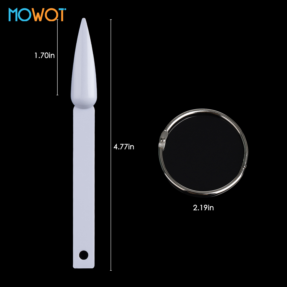 MOWOT 40pcs Stiletto Nail Disp - đánh giá và giá Contour Palette Stick