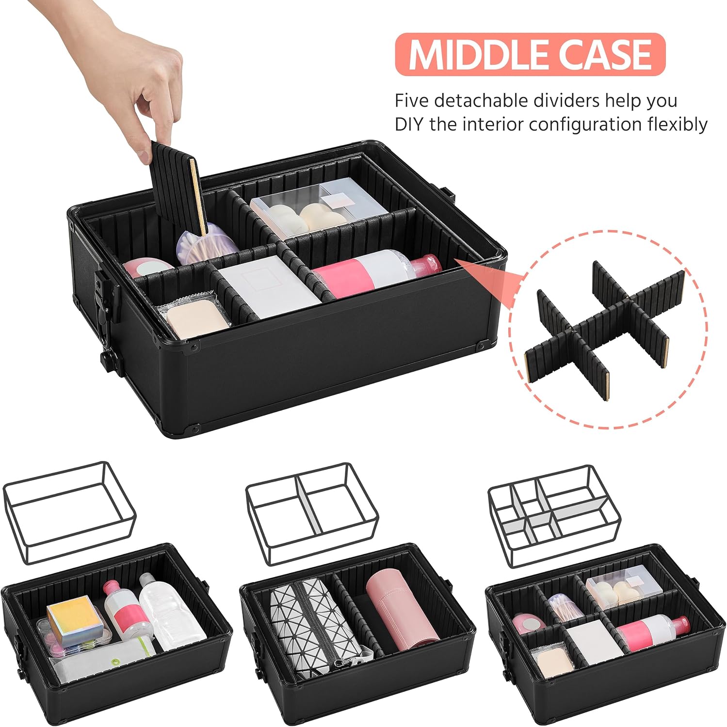 Rolling Makeup Train Case, Cos - đánh giá và giá Beauty & Makeup Katia Di Paola