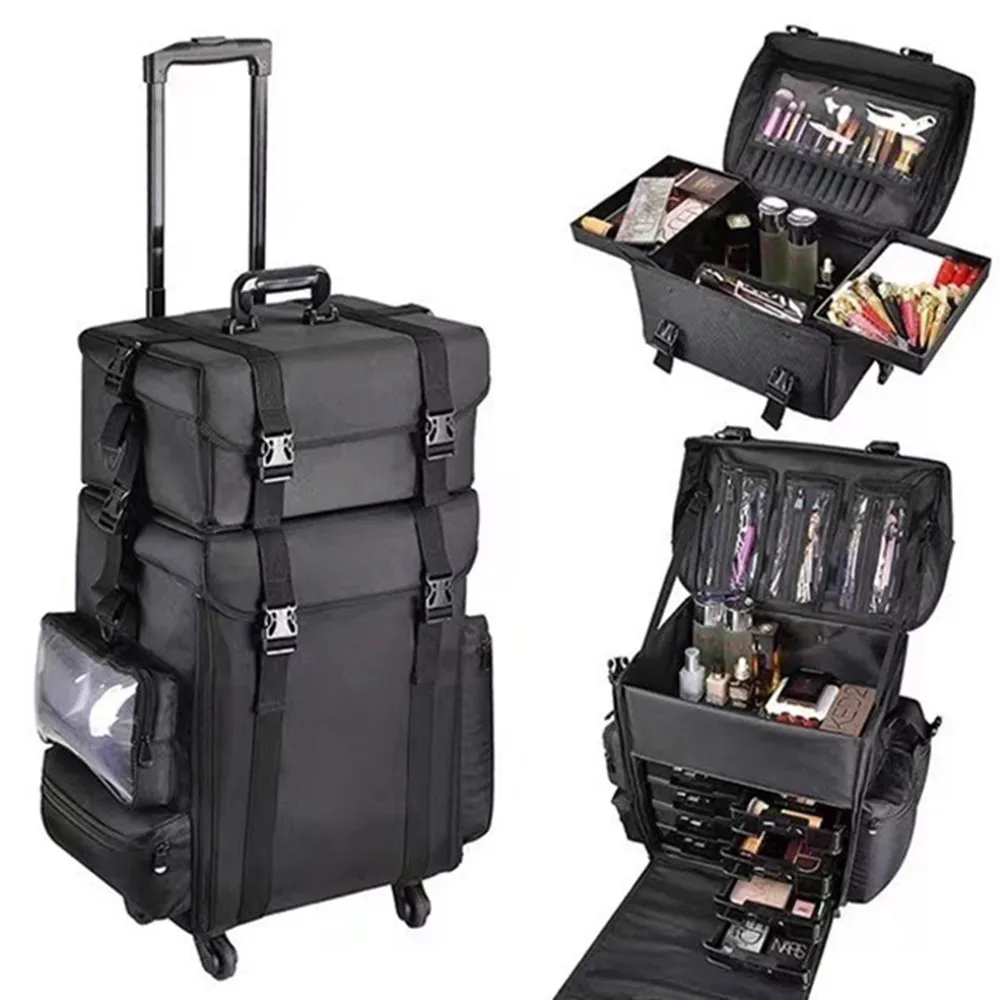 Set Travel Makeup  Trolley Cas - đánh giá và giá Beauty Makeup Vanity Set