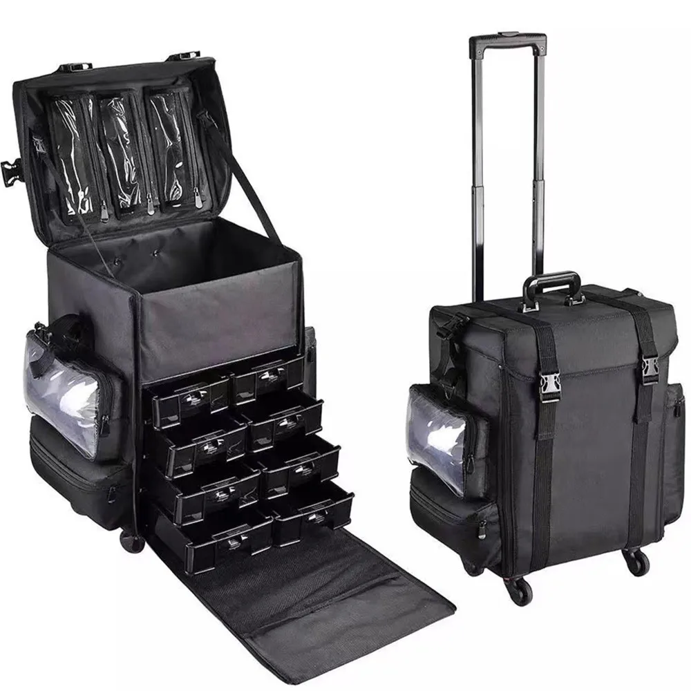 Set Travel Makeup  Trolley Cas - đánh giá và giá Beauty Makeup Vanity Set