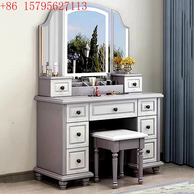 Full Set Aesthetic Vanity Tabl - đánh giá và giá Beauty Makeup Vanity Set