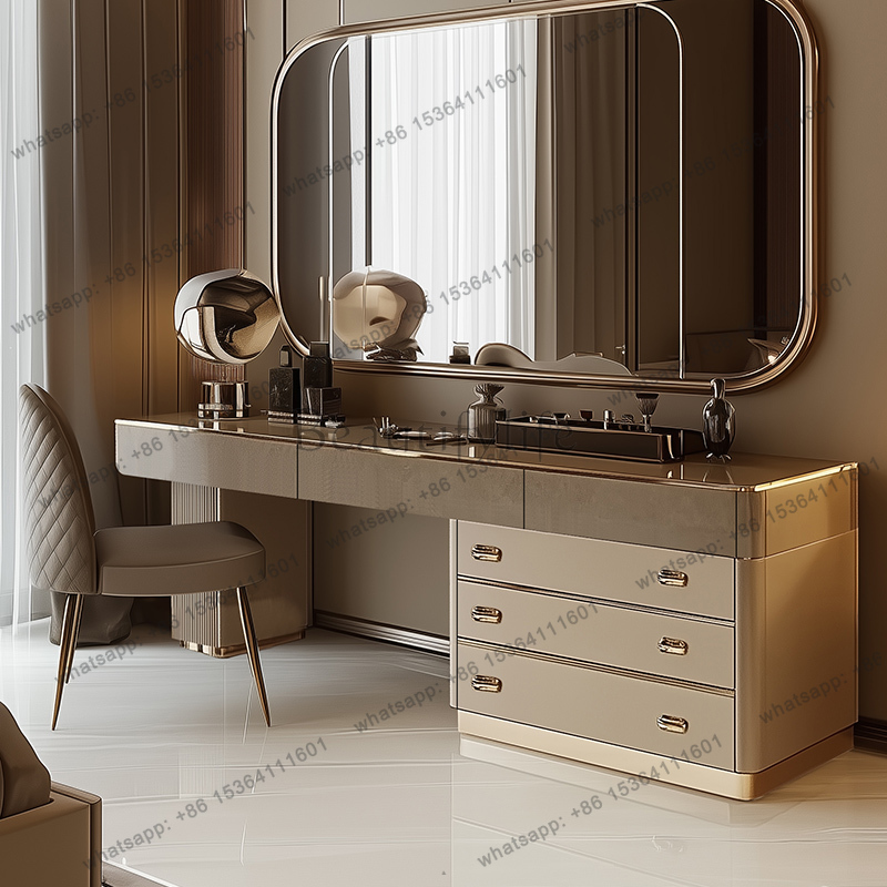 Full Set Wooden Vanity Table N - đánh giá và giá Beauty Makeup Vanity Set